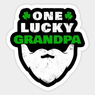 One Lucky Grandpa - Sant Patrick Day Gift Sticker